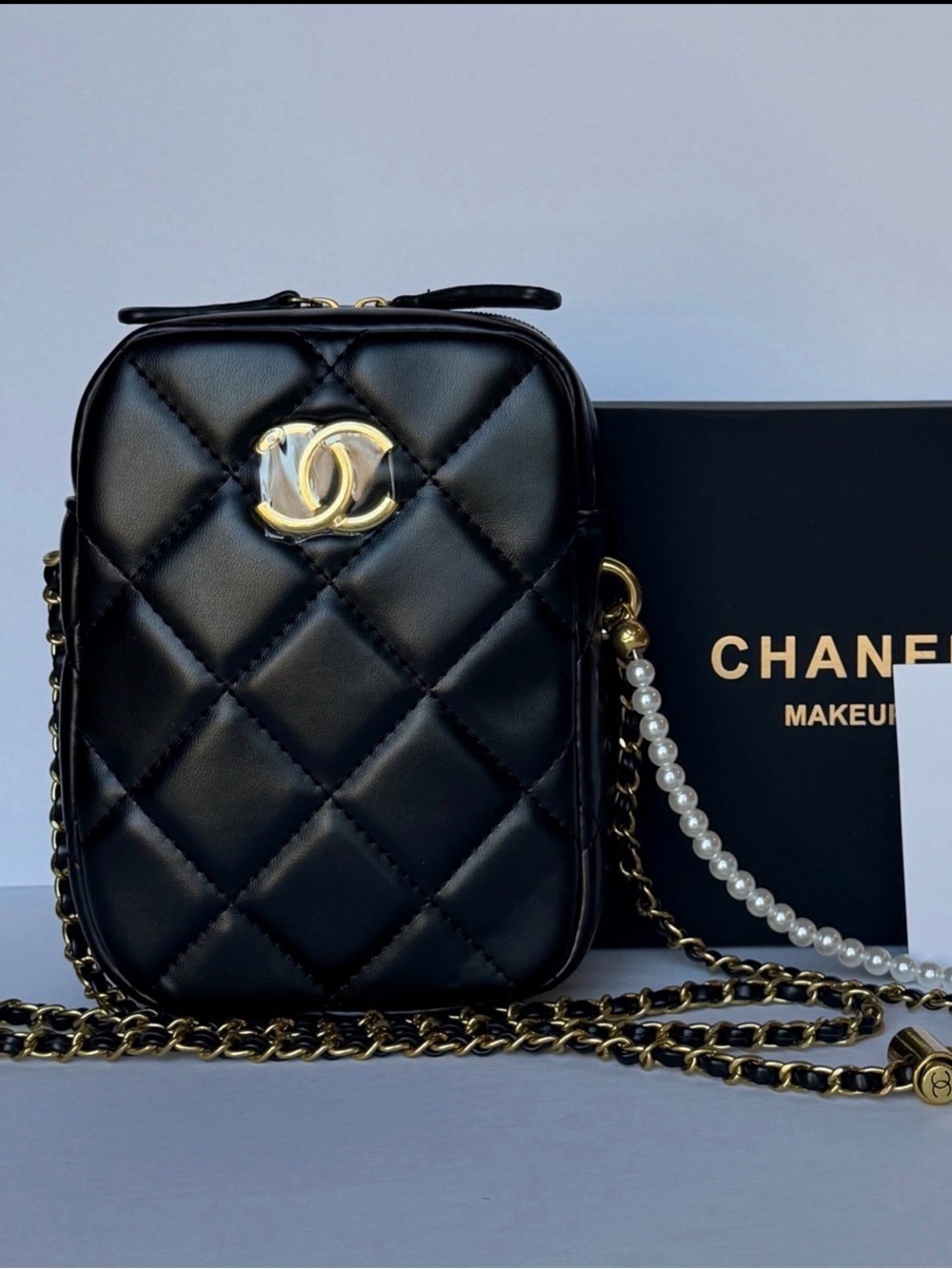VIP Gift Chanel MAKEUP Pearl Adjustable Chain W/BOX “Please Read Description”
